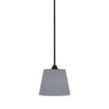 Paramount 1 Light Steel Stem Hung Small Pendant by Toltec - 3401-MB-4082