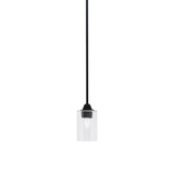 Paramount 1 Light Stem Hung Mini Pendant 10.5 Inch Tall by Toltec - 3401-MB-300