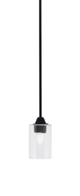 Paramount 1 Light Stem Hung Mini Pendant 10.5 Inch Tall by Toltec - 3401-MB-300