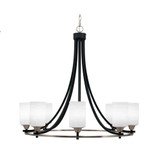 Paramount 8 Light Large Chandelier by Toltec 3408-MBBR-4061