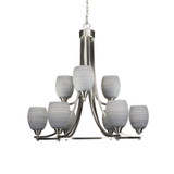 Paramount 9 Light Large Chandelier by Toltec 3409-302975