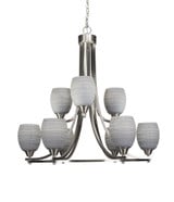 Paramount 9 Light Large Chandelier by Toltec 3409-302975 - 3409-302975