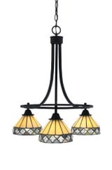 Paramount 3 Light Small Chandelier by Toltec 3413-3 - 3413-3