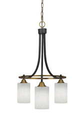 Paramount 3 Light Small Chandelier by Toltec 3413-BN-310 - 3413-BN-310