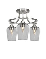 Paramount 3 Light 13.25 Inch Tall Semi Flush Mount by Toltec - P3_3417_SF1315