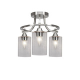 Paramount 3 Light 14.25 Inch Wide Semi Flush Mount by Toltec - P3_3417_SF1314