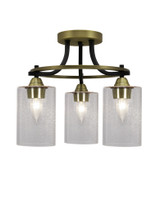 Paramount 3 Light 14.25 Inch Wide Semi Flush Mount by Toltec - P3_3417_SF1314