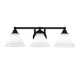 Paramount 3 Light Steel Vanity Light 23.5 Inch Length by Toltec - 3423-7-30