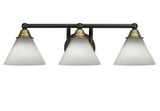 Paramount 3 Light Vanity Light 7 Inch Tall by Toltec - 3423-BN-302