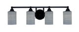 Paramount 4 Light Steel Vanity Light 29 Inch Length by Toltec - 3424-85-40