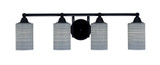 Paramount 4 Light Steel Vanity Light 29 Inch Length by Toltec - 3424-85-40