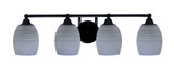Paramount 4 Light Vanity Light 30.25 Inch Length by Toltec - 3424-775-61