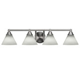 Paramount 4 Light Vanity Light 32 Inch Length by Toltec - 3424-BN-302