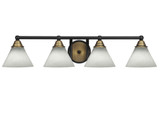 Paramount 4 Light Vanity Light 32 Inch Length by Toltec - 3424-BN-302
