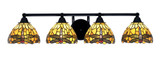 Paramount 4 Light Vanity Light 32.5 Inch Length by Toltec - 3424-675-94