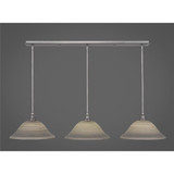 Any 3 Light Linear Pendant 44.75 Inch Length by Toltec - 36-12-725-4475