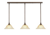 Any 3 Light Linear Pendant 42 Inch Length by Toltec - 36-10-625-42