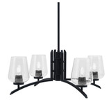 Kurve 4 Light Large Chandelier by Toltec 3704-MB-210