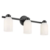 Shae 3 Light Bath Vanity 9 Inch Tall and 24.25 Inch Wide by Kichler - 55202