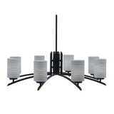 Kurve 8 Light Large Chandelier by Toltec 3708-MB-4062