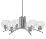 Kurve 6 Light Large Chandelier by Toltec 3706-GP-4069 - 3706-GP-4069