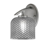 Kurve 1 Light Textured Glass Wall Sconce by Toltec - 3720-GP-4615