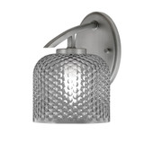 Kurve 1 Light Textured Glass Wall Sconce by Toltec - 3720-GP-4615