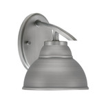 Kurve 1 Light Wall Sconce 8.25 Inch Tall by Toltec - 3720-GP-9485