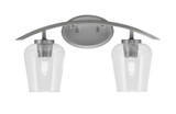 Kurve 2 Light Down Glass Vanity Light by Toltec - 3722-GP-210