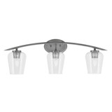 Kurve 3 Light Vanity Light 29 Inch Length by Toltec - 3723-GP-210