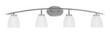 Kurve 4 Light Vanity Light 9 Inch Tall by Toltec - 3724-59