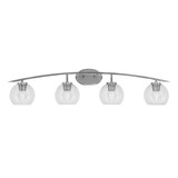 Kurve Four Light Vanity Light 9.25 Inch Tall by Toltec - 3724-45