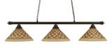 Oxford 3 Light Small Island Chandelier by Toltec 373-16125555 - 373-16125555
