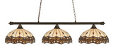 Oxford 3 Light Small Island Chandelier by Toltec 373-1613255525 - 373-1613255525