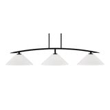 Kurve 3 Light Island Pendant 55.75 Inch Length by Toltec - 3733-32