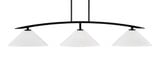Kurve 3 Light Island Pendant 55.75 Inch Length by Toltec - 3733-32