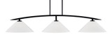 Kurve 3 Light Island Pendant 55.75 Inch Length by Toltec - 3733-32