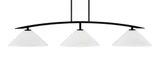 Kurve 3 Light Island Pendant 55.75 Inch Length by Toltec - 3733-32