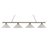 Oxford 4 Light Small Island Chandelier by Toltec 374-16112576