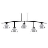 Kurve 5 Light Bar Island Pendant 13 Inch Tall by Toltec - 3745-MB-302