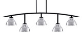 Kurve 5 Light Bar Island Pendant 13 Inch Tall by Toltec - 3745-MB-302