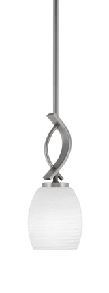 Cavella 1 Light Mini Pendant 12.5 Inch Tall by Toltec - 3901-61