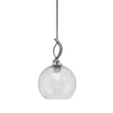 Cavella 1 Light Small Pendant 15.5 Inch Tall by Toltec - 3901-43
