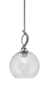 Cavella 1 Light Small Pendant 15.5 Inch Tall by Toltec - 3901-43