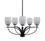 Cavella 5 Light Medium Chandelier by Toltec 3905-MB-4022 - 3905-MB-4022
