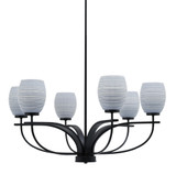 Cavella 6 Light Large Chandelier by Toltec 3906-MB-4022 - 3906-MB-4022