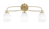 Cavella 3 Light Vanity Light 26.25 Inch Length by Toltec - 3913-4029