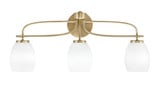 Cavella 3 Light Vanity Light 26.25 Inch Length by Toltec - 3913-4029