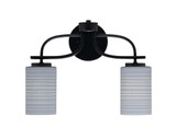 Cavella 2 Light Vanity Light 11.75 Inch Tall by Toltec - 3912-MB-4062
