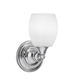 Any 1 Light Linen Glass Wall Sconce 10.25 Inch Tall by Toltec - 40-5-1025-